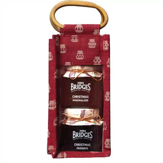MRS BRIDGES DOUBLE JAR JUCO BAG CHRISTMAS BREAKFAST - RED 500G
