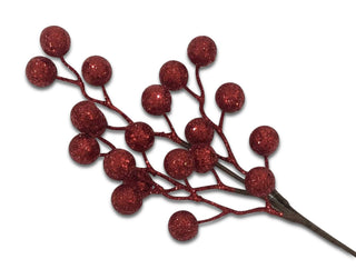 RED GLITTER BALL PICK - 43CM