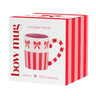 CERAMIC MUG - BOW & STRIPE