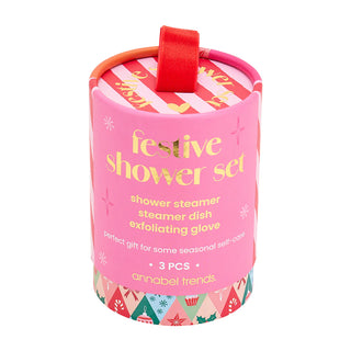 SHOWER GIFT SET - FESTIVE - 3PC