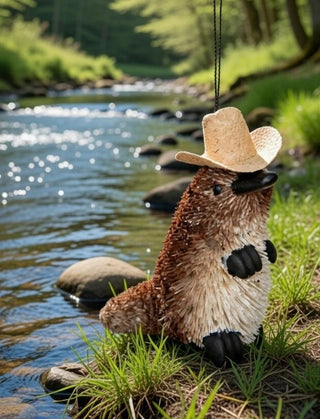 AKUBRA HAT HANGING ORNAMENT - PLATYPUS - 7-9CM