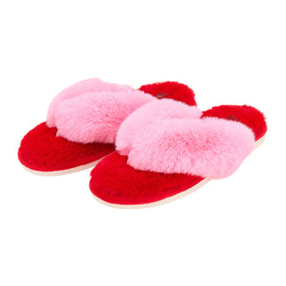 COSY LUXE THONGS –  CHERRY CANDY