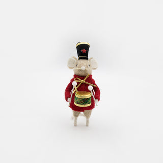 FELT CIRCUS MOUSE DRUMMER