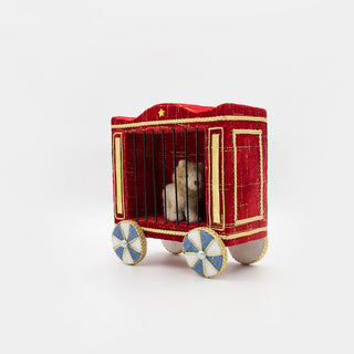 FELT CIRCUS LION WAGON