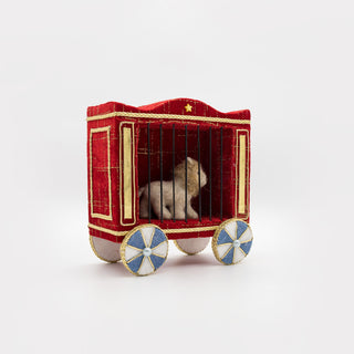 FELT CIRCUS LION WAGON