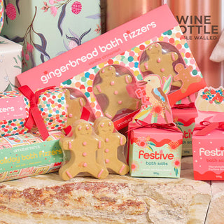 GINGERBREAD MEN BATH FIZZERS