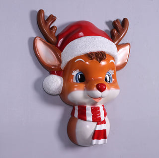 REINDEER HANGING HEAD DISPLAY