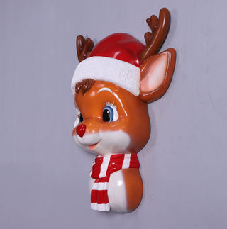REINDEER HANGING HEAD DISPLAY