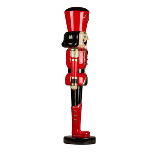 CHRISTMAS NUTCRACKER SOLDIER, RED & GOLD, 122CM