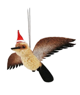 AUSSIE CHRISTMAS HANGING ORNAMENT - KOOKABURRA WITH WINGS
