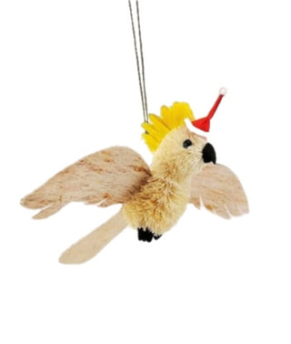 AUSSIE CHRISTMAS HANGING ORNAMENT - COCKATOO WITH WINGS