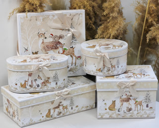 CHRISTMAS GIFT BOX TEA FOR ONE W/ FAWN TALE
