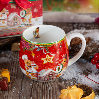 CHRISTMAS GIFT BOX MUG W/ GINGER WONDERLAND