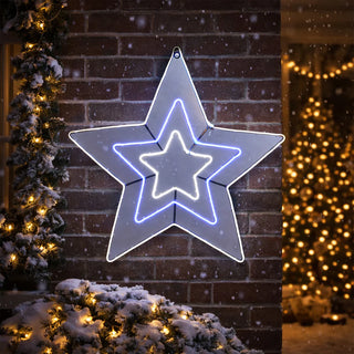 80CM NEON NESTED STARS