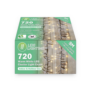 720 LED CLUSTER LIGHT CHAIN - WARM WHITE