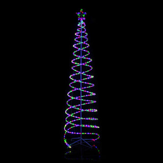 2.1M LED DOUBLE SPIRAL TREE