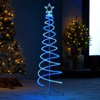 2.1M LED DOUBLE SPIRAL TREE