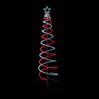 2.1M LED DOUBLE SPIRAL TREE