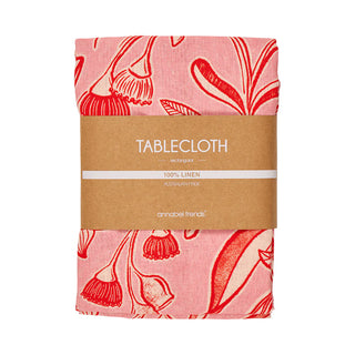 TABLECLOTH - LINEN - TRAILING NATIVES - MEDIUM 138CM X 240CM