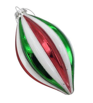 RED WHITE GREEN LONG DROP - GLASS