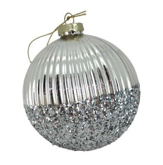 SILVER LINED OMBRE BALL - GLASS