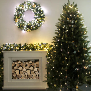 200 DUAL COLOUR MICRO LED BRANCH LIGHTS - WHITE/WARM WHITE