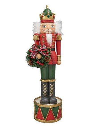 VINTAGE NUTCRACKER ON DRUM - 60.5CM
