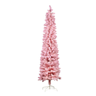 CHRISTMAS TREE- CANDY FLOSS PINK WITH MULTI FUNCTION LIGHTS, 6FT