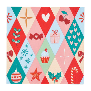 FESTIVE PAPER NAPKINS - 20PC