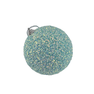 BLUE GLITTER BALL - 10CM