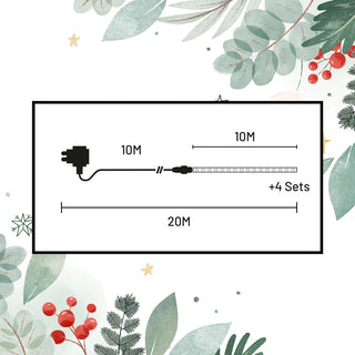10M LED CONNECTABLE ROPE LIGHT - 3 COLOUR OPTIONS