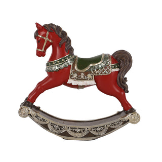 RESIN ROCKING HORSE 20CM