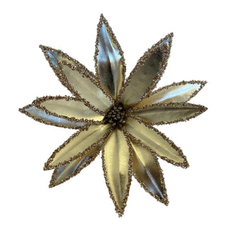 CHAMPAGNE  METALLIC POINSETTIA