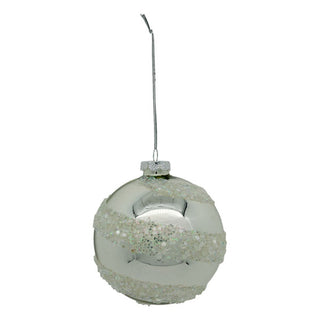 CRYSTAL SWIRL BALL - GLASS