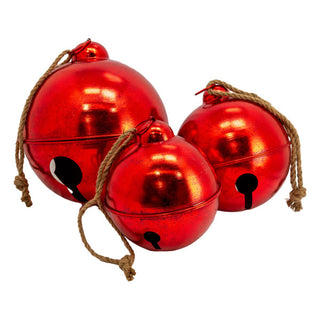 RED SET OF 3 BELLS