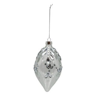 CLEAR RHINESTONE LONG DROP - GLASS