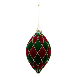 CHECK RED GREEN LONG DROP