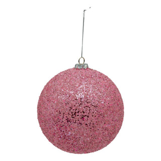 PINK CRYSTAL BALL 15CM - GLASS
