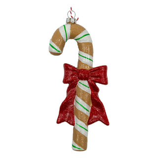 GINGERBREAD CANDYCANE HANGING ORNAMENT