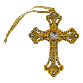 JEWELLED CROSS HANGING ORNAMENT