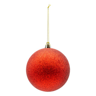 GLITTER BALL 10CM - SHATTERPROOF - 5 VARIANTS