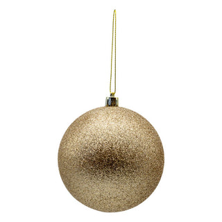 GLITTER BALL 10CM - SHATTERPROOF - 5 VARIANTS