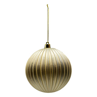 LINED BALL 10CM - SHATTERPROOF - 6 VARIANTS