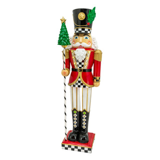 NUTCRACKER BLACK WHITE TRIM LED - 111CM