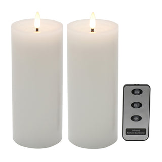 SPARK REMOTE WHITE CANDLE SET2