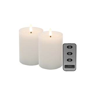 SPARK REMOTE WHITE CANDLE SET2