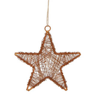 DUSTLE WIRE METAL STAR - RUST SMALL