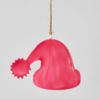 SANTA IRON HANGING CAP ORNAMENT - 2 VARIANTS