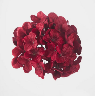 OPULENCE RED VELVET HYDRANGEA FLOWER - CLIP ON