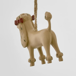 LADY HANGING DOG